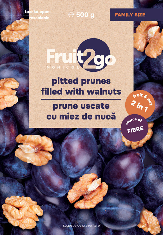 Prune uscate cu miez de nucă